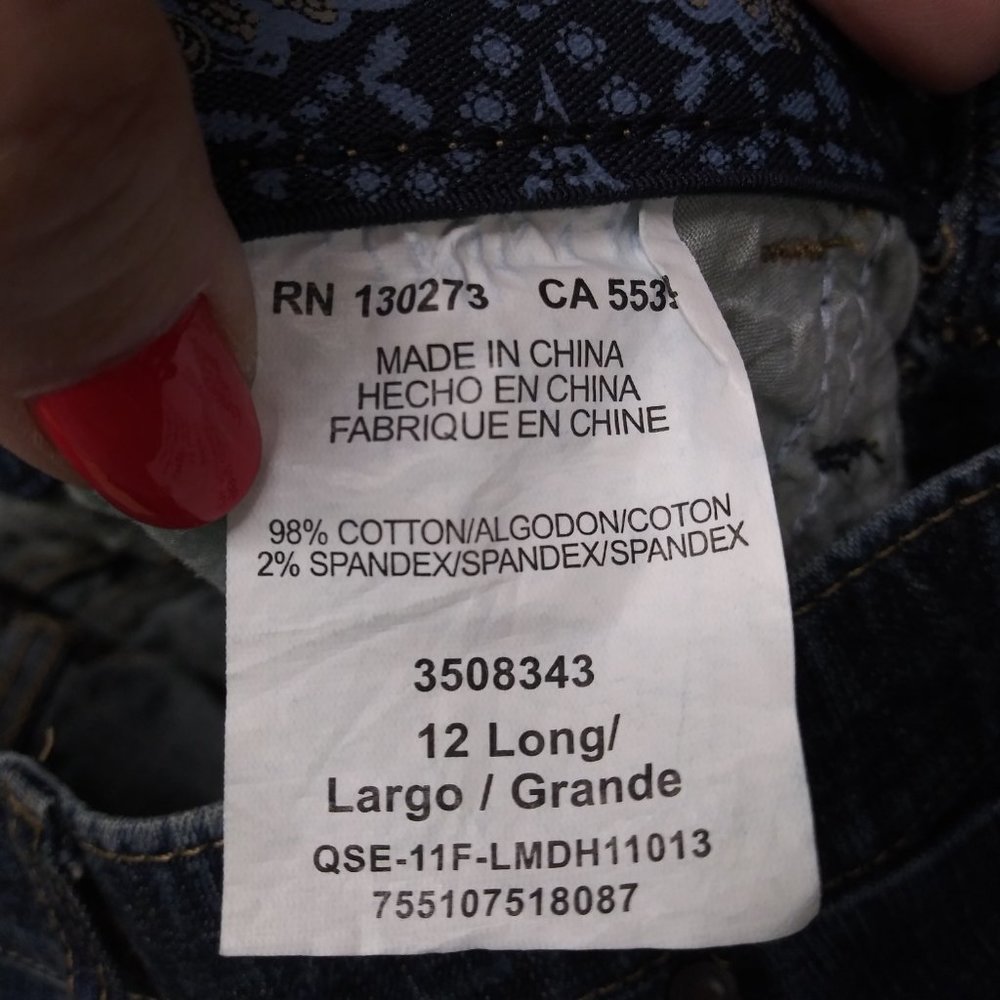 2156 Jeaniemade Size 12Long Lee Bell-Bottoms - Picture 5 of 5